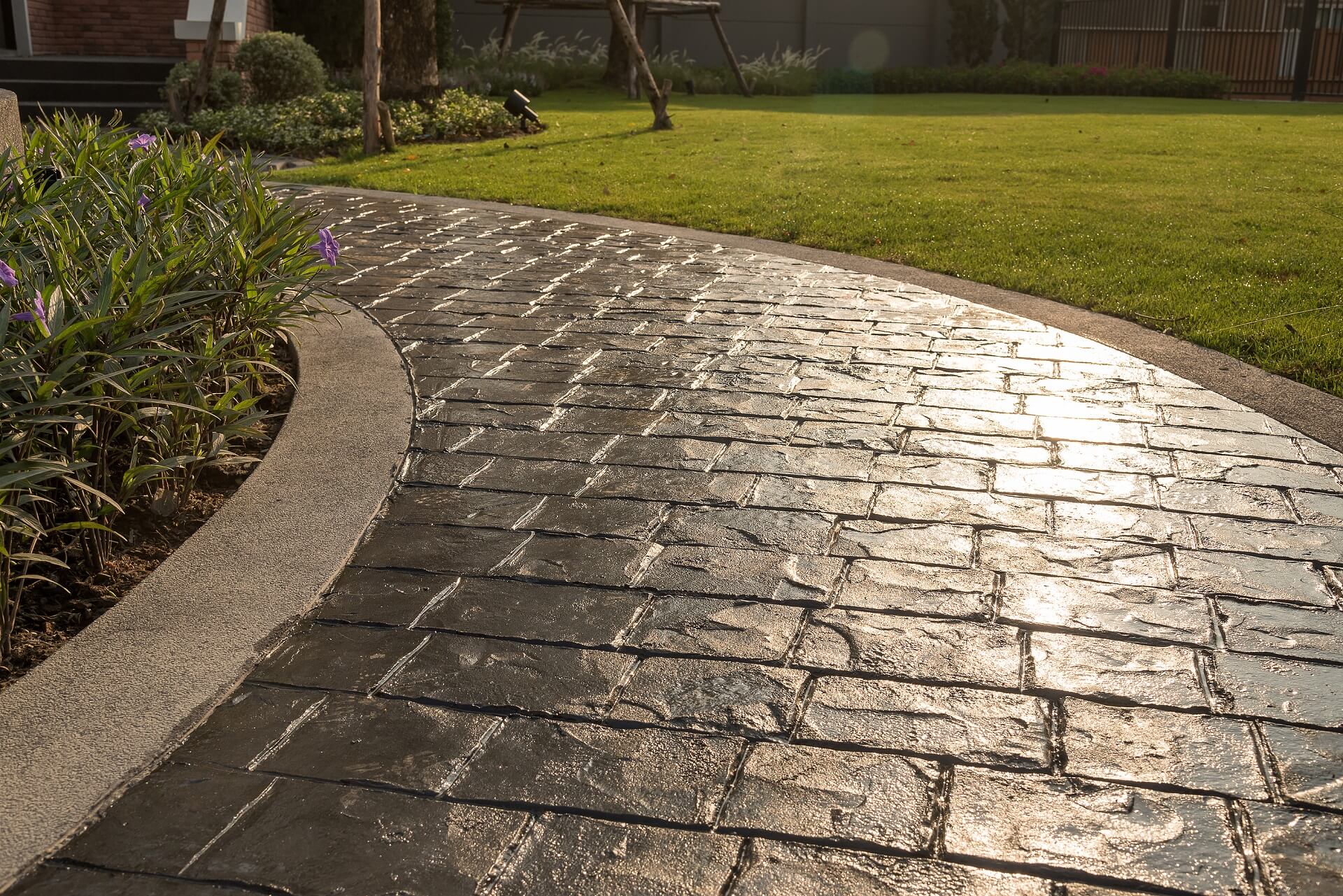 Stamped Concrete Pathway near Carmel IN